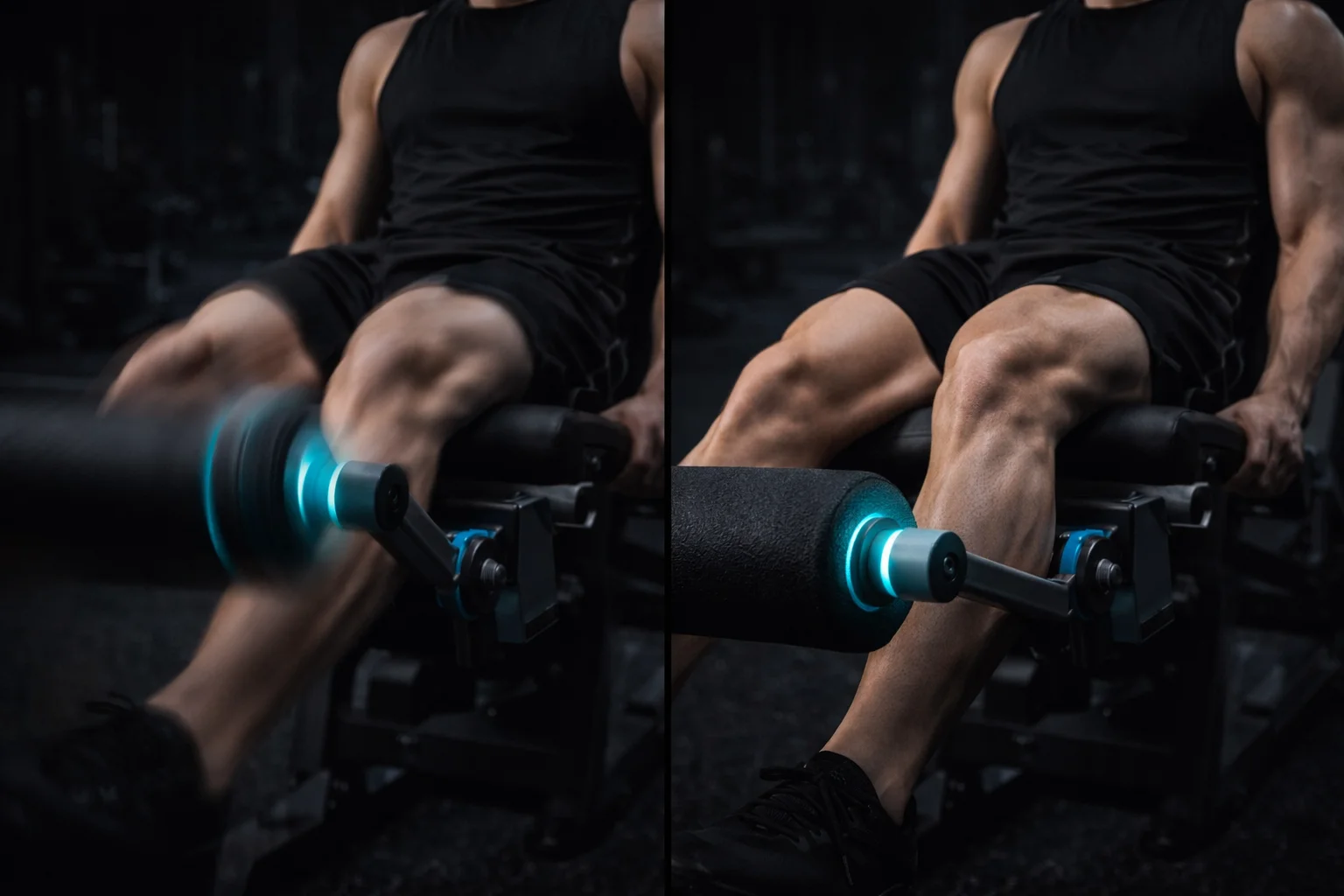 Stopwatch and barbell representing repetition tempo comparison for resistance training