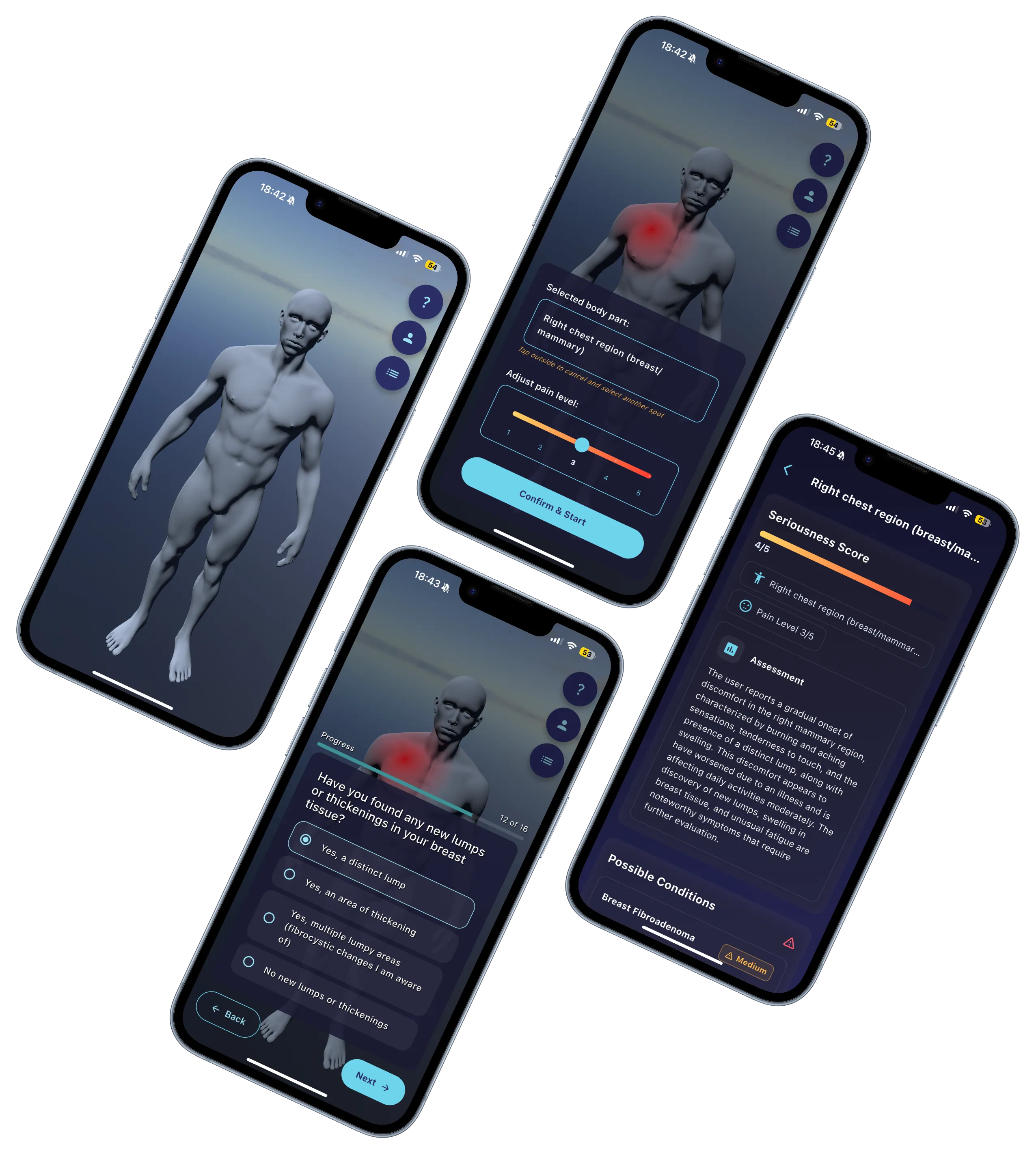 SELP App - Tap the body part that hurts